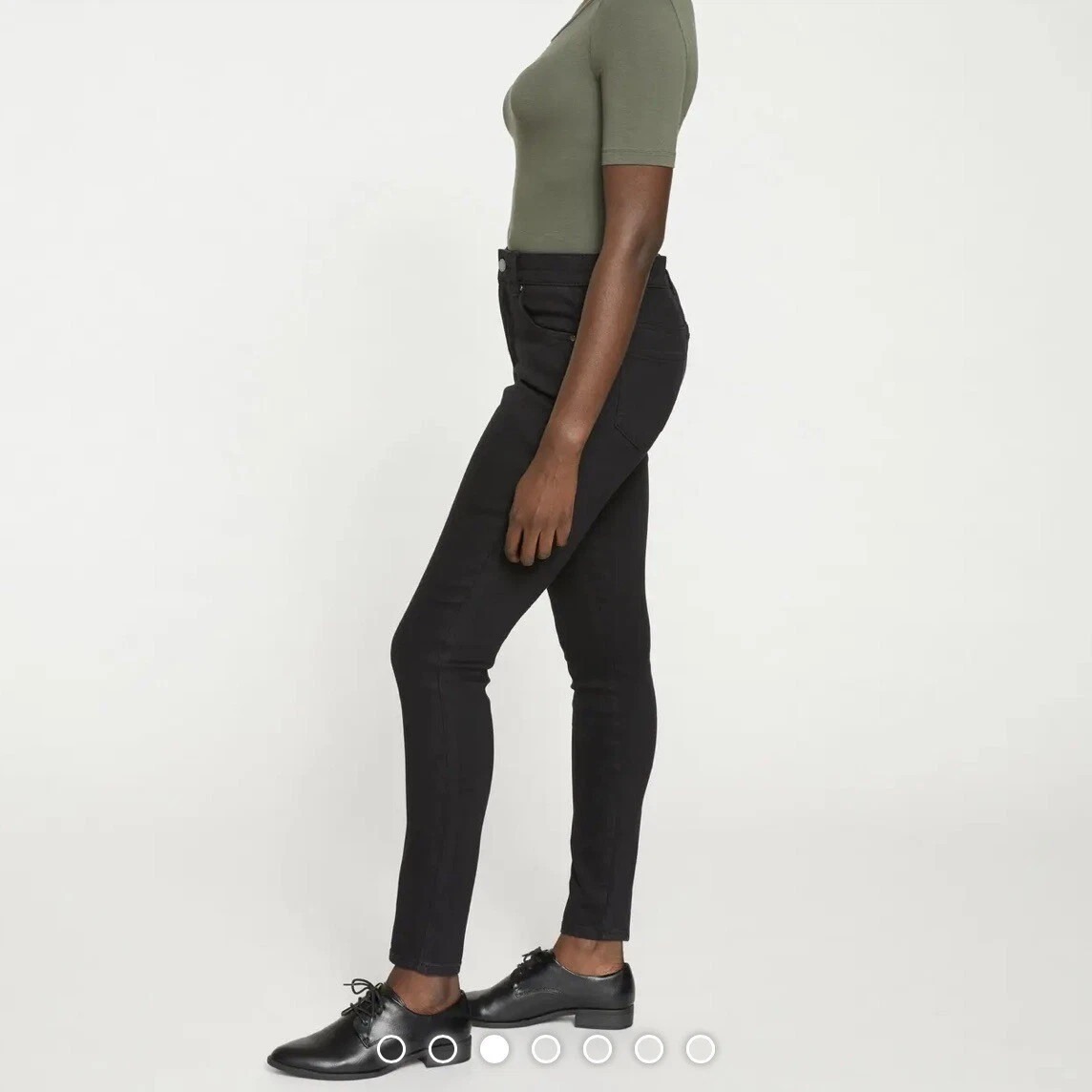 Universal Standard Size 6 Seine High Rise Skinny Jeans 27" Short Women's Black — image 3 of 8